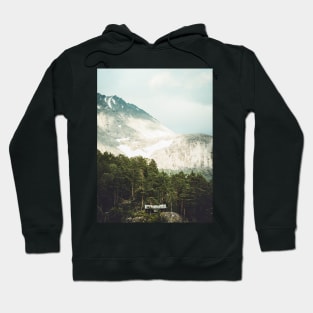 The hut in the mountains Hoodie